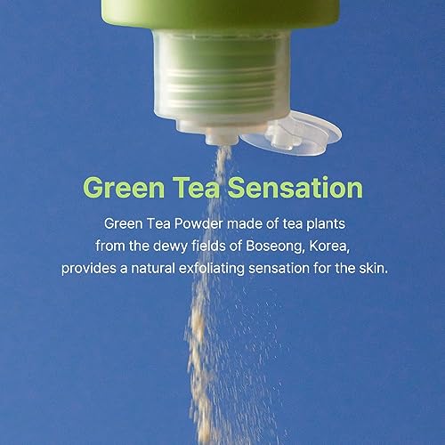 BY WISHTREND Green Tea & Enzyme Powder Face Wash, All-in-one, Hydrating daily facial cleanser and Gentle exfoliator for pores and blackheads (3.88 Ounce (Pack of 1)) - Image 3