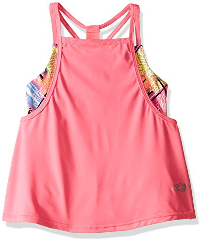 CB Sports Girls' Active 2 Fer Open Back Tank