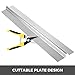 Happybuy PEX Heat Transfer Plates 300/Box Radiant Heat Transfer Plates 4Ft PEX Aluminum Heat Transfer Plates 1/2Inch Heat Transfer Plates for PEX Tubing