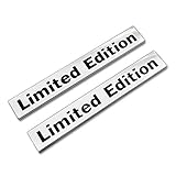 2x Chrome Metal Limited Edition Logo Emblem Auto Badge 3D Premium Car Rear Trunk Sticker Side Fender...