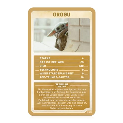 Top Trumps Collectables Star Wars Mandalorian Kartenspiel für Kinder & Erwachsene - Fanartikel Star Wars Mandalorian Edition Lernspiel - 2+ Spieler ab 12+ Jahre - Deutsch – Bild 6