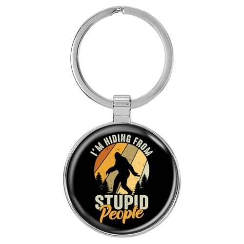 Image of Bigfoot 1.5 inch x 3 inch Domed Keychain Backpack Pull