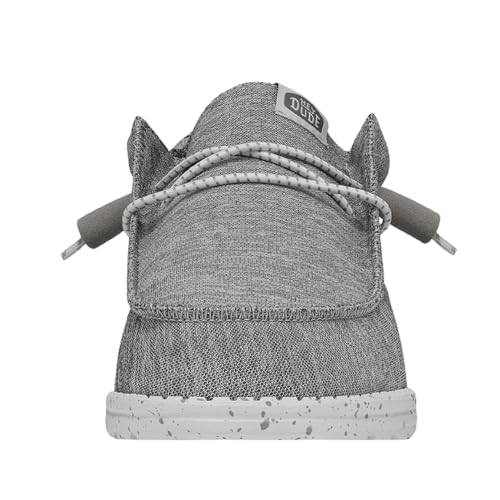 HEYDUDE Men's Wally Sport Knit Slip On Loafer, Grey, Size 7 - image 4