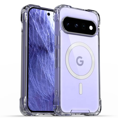 Image of Outlouders Back Cover for Google Pixel 11 /11 Pro| Magnetic-Safe | Transparent PC + TPU | Magnetic Support | Shockproof Protection Bumper Case (Transparent)