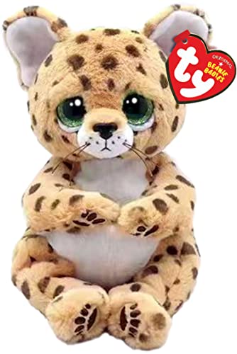 TY Lloyd Leopard Beanie Bellie Regulär 6' | Beanie Baby Weiches Plüschtier | Sammlerstück Kuscheliger Stoffteddy