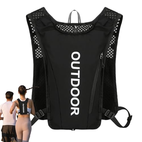 Sac à dos d'eau et gilet de course 5 L respirant léger pour trail mixte