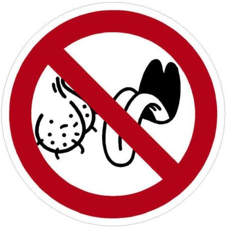 No Bag Lickers (4 Pack) Printed Hard Hat Helmet Decal by StickerDad® - (Size: 2 inch Color: RED/White/Black)- Hard Hat, Helmet, Windows, Walls, Bumpers, Laptop, Lockers, etc.