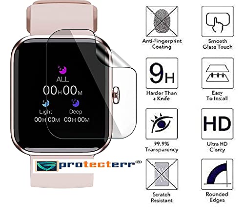 Image of Ultra Thin Unbreakable Screen Protector For BOAT XTEND Smartwatch (1.69 inch) (pack of 2) / / Anti Scratch, Bubble Proof 9H TPU Film With Installation Kit / / (NOT A TEMPERED GLASS)