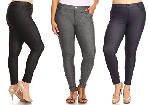 Image of YELETE Women's Basic Five Pocket Stretch Jegging Tights Pants