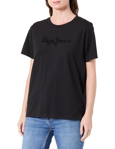 Pepe Jeans W Flock Logo Haut Coupe Premium et Finition Soignée