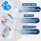 Vacuum Storage Bags - 10 Pack Jumbo (80X100cm) Space Saver Sealer Compression Bags, Reusable Vacuum Bags for Storage Clothes, Duvets, Bedding, Quilts, Pillows, Blankets, Travel - Image 5