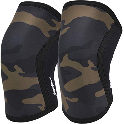Knee Sleeves (1 Pair), 7mm Thick Compression Knee Braces Offer Perfect Support