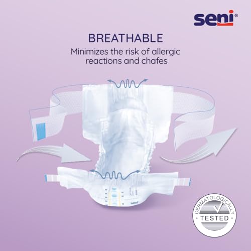 Image of Seni Optima Plus Breathable Hip Band Adult Diaper Adult Diaper | Wetness Indicator | Quick Absorption system | latex free | High absorbent | Odour Stop | Dermatologically Tested | Side Leakage Protection | Size Medium | Weist Size (70cm - 105cm) | Pack of 3 | 10 Pcs