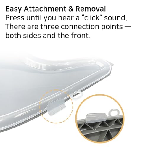 Image of Custom-Fit Clear Cover Compatible with Stokke Tripp Trapp Tray BPA-Free