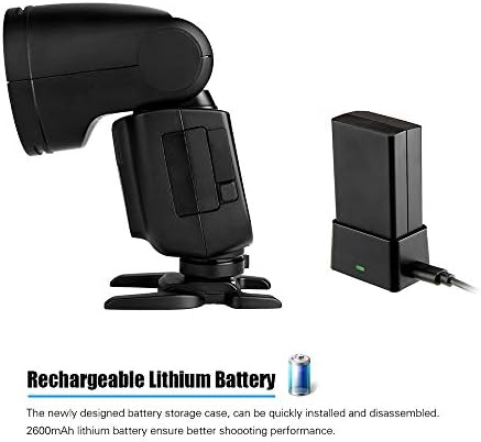 Godox V1-S Professional Camera Flash Speedlite Speedlight Round Head Wireless 2.4G Fresnel Zoom for Sony a7RII a7R a58 a99 ILCE6000L a7RIII a7R3 a9 a77II a77 a350 Camerasfor Wedding Portrait Studio