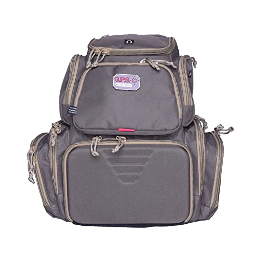 Image of G5 Outdoors G.P.S. Handgunner Range Backpack Foam Cradle For 4 Handguns, Durable Pistols, Ammo & Shooting Accessories Storage