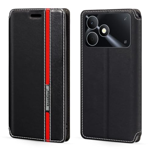 Shantime �N���V�b�N�X�g���C�v���U�[���P�[�X OPPO Realme Note 80 4G �Ƃ̌݊������� �B���}�O�l�b�g �J�[�h���[ �R���g���X�g�z�F�f�U�C��(�u���b�N)