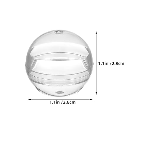 Miniatura 2 de GLEAVI 120pcs Máquina expendedora Cápsulas Claras 1.102 in Plástico Pequeñas Cápsulas Bolas Bolas Máquina expendedora Vacía Bola para Premios
