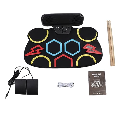 Tambour électronique pour enfants et adultes débutants avec pads rechargeables