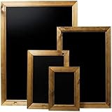 Framed Chalkboard/Blackboard, A2, Dark Oak, (62.4 x 45 x 1.5cm)