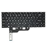 WWGTMC Replacement Keyboard for MSI GS66 Stealth 10SD 10SF GE66 Raider 10SF MS-1541 MS-1542 White Backlit Keyboard US Layout Black