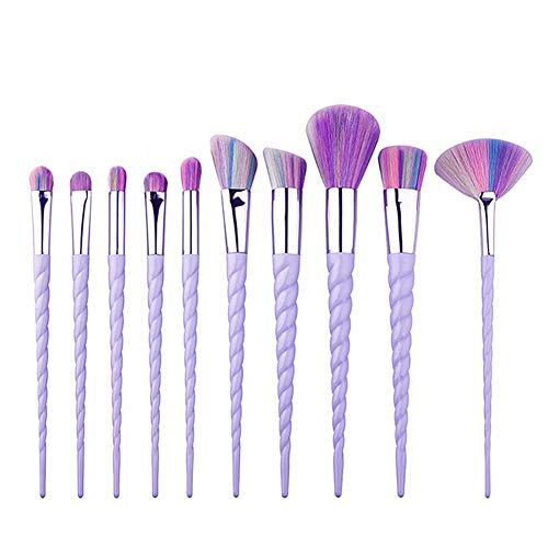 Preisvergleich Produktbild Milopon Make-up-Pinsel Foundation Pinsel Lidschattenpinsel Augenbrauenbürste Eyeliner-Pinsel Erröten Bürste Geburtstag Geschenk 10pcs