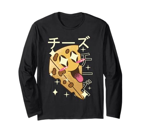 Kawaii Crazy Cheese Anime Japonés Lindo Divertido Retro Comic Manga Larga