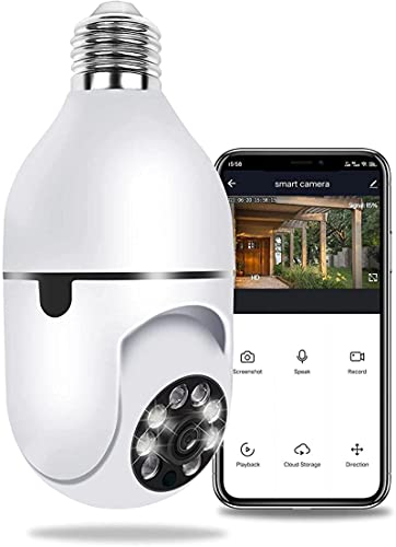 ACCESSO REMOTO E SERVIZIO DI ALTA QUALITÀ CON APP: YOOSEE--- La nostra fotocamera a lampadina può essere cambiata da qualsiasi angolazione, puoi accedere alla visualizzazione remota ovunque e in qualsiasi momento tramite il tuo telefono. Se hai qualche domanda, ti preghiamo di contattarci via e-mail. Forniamo supporto tecnico a vita e servizi.