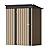 Flamaker Storage Shed Waterproof Metal Garden Shed with Lockable Door Utility Tool Shed Outdoor Storage for Backyard, Patio and Lawn (5 x 3 FT)