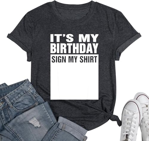 Image of Happy Birthday Shirts for Women Cute My Day My Way Birthday Girl T Shirt