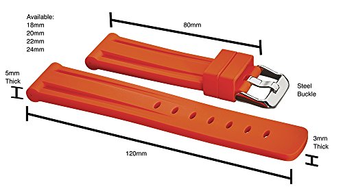 Correa deportiva de silicona para reloj 20MM miniatura 4