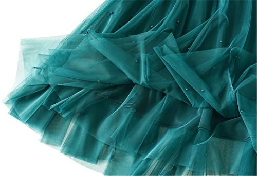 Robe mi-longue en tulle extensible taille unique pour sublimer toutes les morphologies - 5
