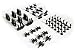 Napoleonic & Civil War Military Miniatures (Black): Plastic Toy Soldiers Set: Infantry, Cavalry, Artillery, Ships
