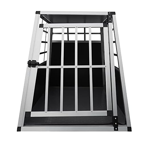 Hondenkooi voor auto Alumunium Large: 65x90x69 cm 1 deur hondenbench