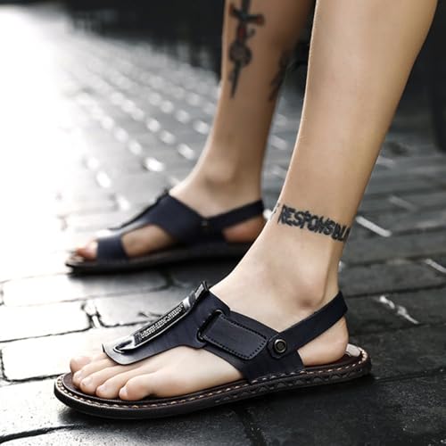 Casual Leather Bunion Corrector Sandals Men, Summer Non- Slip Men's Sandals Bunion Relie3