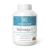 WomenSense by Natural Factors, RxOmega-3 Fish Oil, Supports a Healthy Heart and Joints with Primrose Oil, Omega-3 DHA and EPA, Gluten Free, 120 softgels (60 servings)