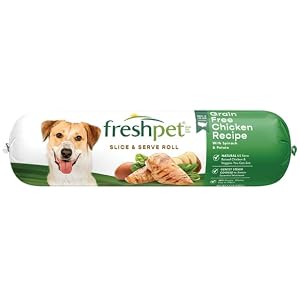 Freshpet Canine Meals, Grain Free, Rooster Recipe, Slice & Serve Roll 1.5lb - Pack of three Freshpet Canine Meals, Grain Free, Rooster Recipe, Slice & Serve Roll 1.5lb – Pack of three