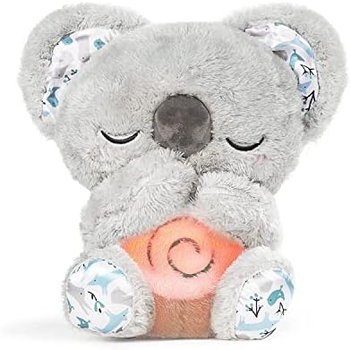 Auby Soothe 'n' Cuddle Koala，Kuscheltier mit Beruhigungsfunktion，Plüschspielzeug für Neugeborene 10 Schlaflieder, Lichter & rhythmische Atmung