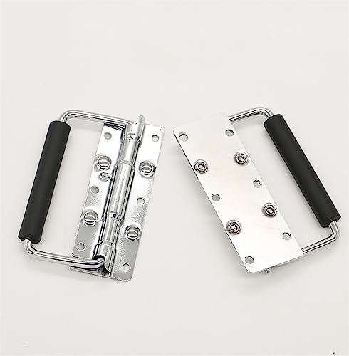 Asa industrial LS122 de hierro con muelle plegable para cajas 4