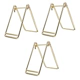 Happyyami 3 Stück Ticketinhaber Tisch Tombola-los-inhaber Inhaber Für Tickets Desktop Dosieren Mehrere Ticketautomat Desk-ticket-inhaber Spender Hochzeit Stand Rostfreier Stahl Golden