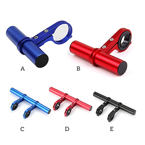 CUDDIKAJI Extensor de guidão de bicicleta com suporte de extensão de braçadeira velocímetro Lanterna