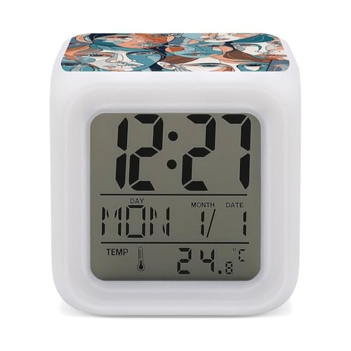 Reloj despertador súper fuerte Smooth Lines para evitar retrasos matutinos en el hogar 2