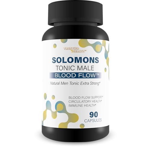 Solomons Tonic - Our Best Mens Blood Flow Supplement - Good Blood Flow Support - Male Blood Flow Capsules - Max Blood Flow Pills - Blood Circulation Supplements for Men - Male Blood Circulation Pills