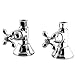 Kingston Brass CCK44151AX Trimscape 1/2 Inch FIP x 1/2 O.D. Compression Quarter-Turn Straight Stop Valve, Polished Chrome