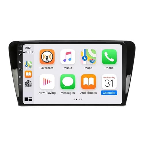Radio coche 2 DIN para Skoda Octavia 3 con Carplay inalámbrico y cámara trasera HD