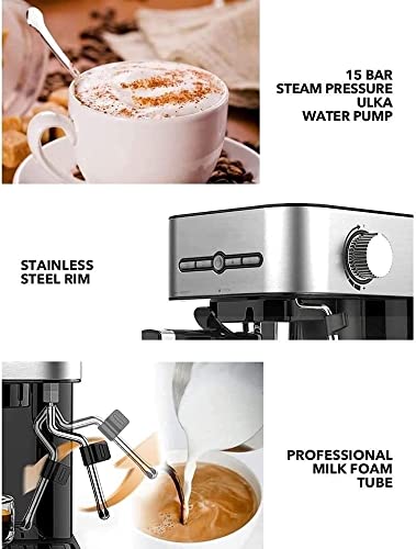 Espressomachine15barexpressocoffeemakerwithmilkfrotherwandautomaticcoffeemachinesforespressocappuccinolatteandmacchiato950w  Urban Country Home Decor Espresso machine 15bar expresso coffee maker with milk frother wand automatic coffee machines for espresso cappuccino latte and macchiato 950 w  urban country home decor