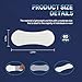 REROIO Nasal Strips for Snoring -60 Count Clear Nose Strips for Breathing & Congestion Relief, Drug-Free Anti Snoring Solution for Better Sleep, Sensitive Skin Friendly,0.75in*2.37in