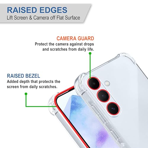 Image of CEDO Samsung Galaxy A55 (5G) Bumper Case | Soft Jel Flexible Thin Full Protection Shock Proof Clear TPU Back Case Cover for Samsung Galaxy A55 (5G) (Transparent)