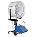 SCHAEFER VF36-220 VersaFog Mobile Oscillating Misting Fan, 220V, Blade Material: Aluminum, 1/2 hp, 36"