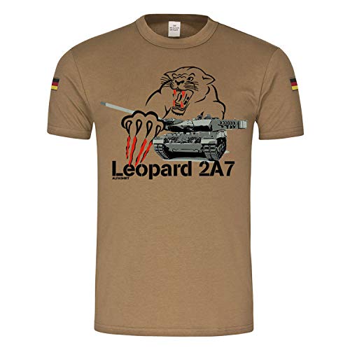 T-shirt tropical Bundeswehr Leo2 Char Leopard 2A7 vert armée taille 3XL